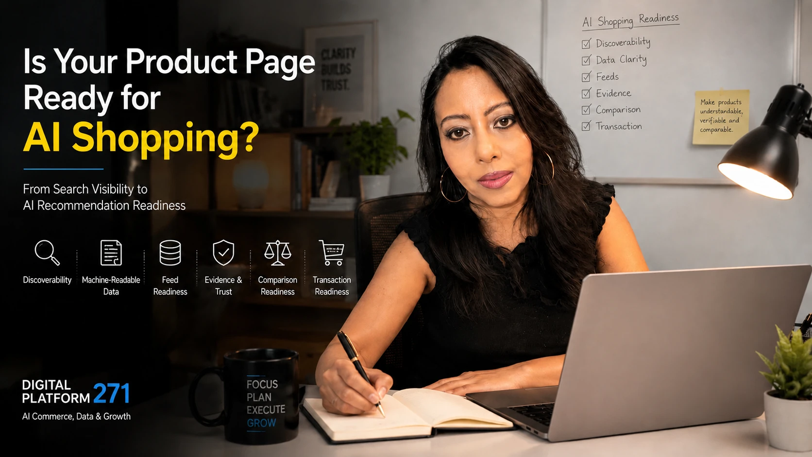 AI Visibility Weekly illustration about product-page recommendation readiness